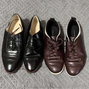 Cole Haan Black and Brown Work Shoes